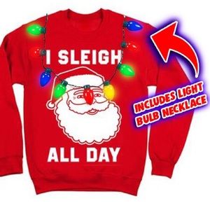 I sleigh all day ugly Christmas sweater Xmas Party